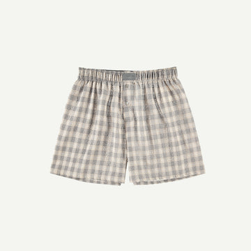 LARGE PLAID SEERSUCKER BOXERS