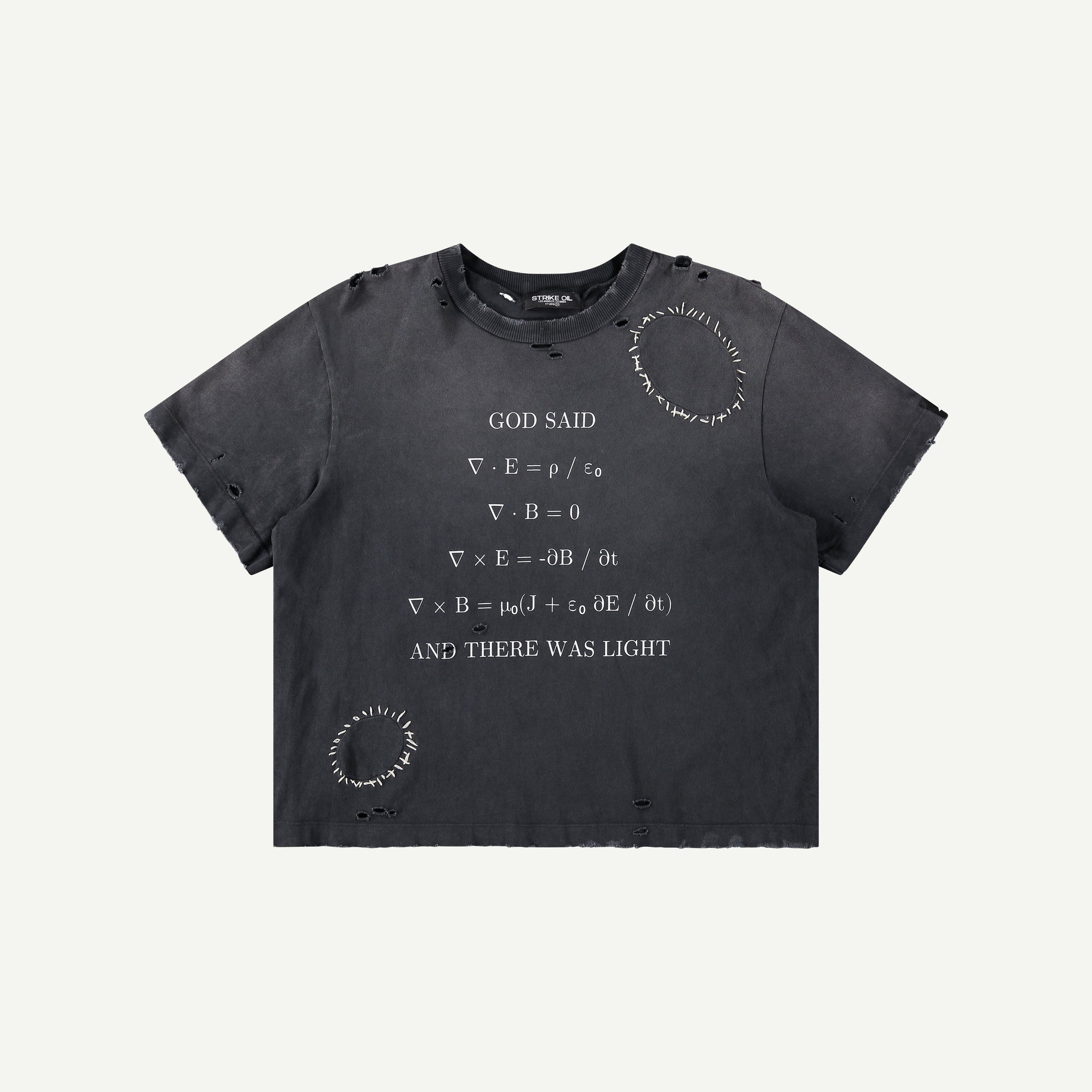 LET THERE BE LIGHT TEE IN BLACK