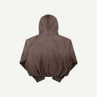 PAIN BUBBLE ZIP HOODIE IN BROWN