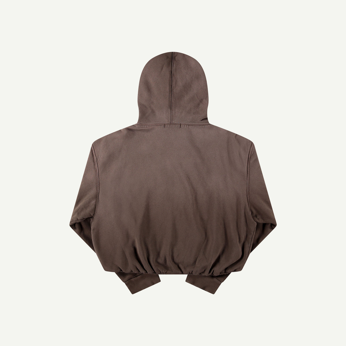 PAIN BUBBLE ZIP HOODIE IN BROWN