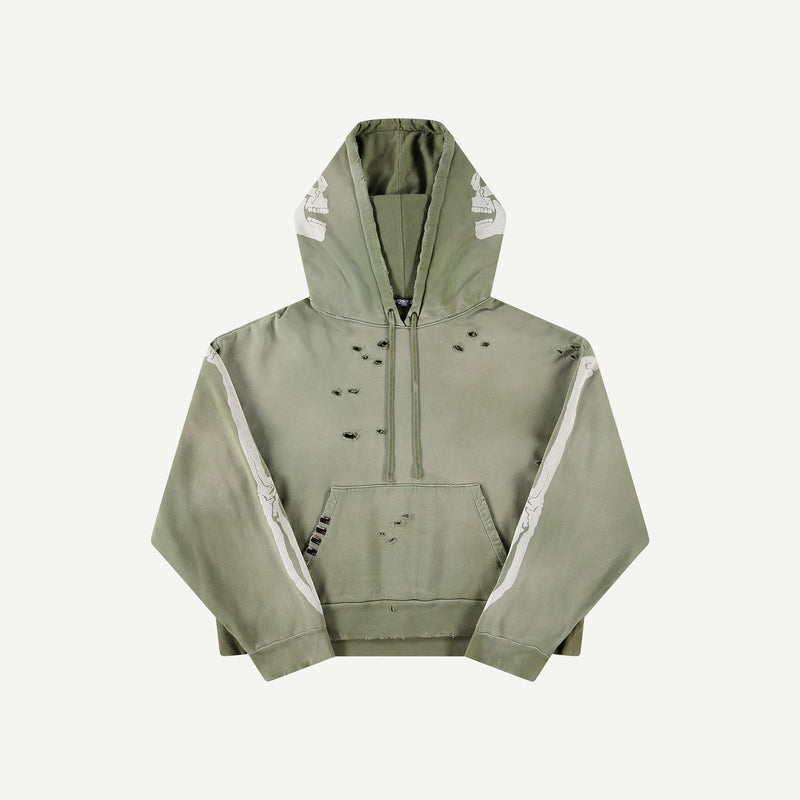 SKELETON SWEATSHIRT IN GREEN