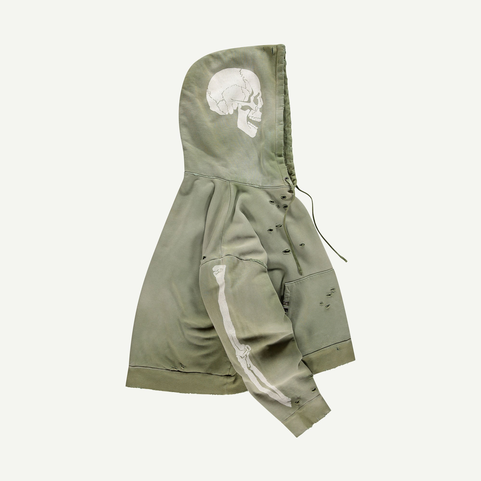 SKELETON SWEATSHIRT IN GREEN