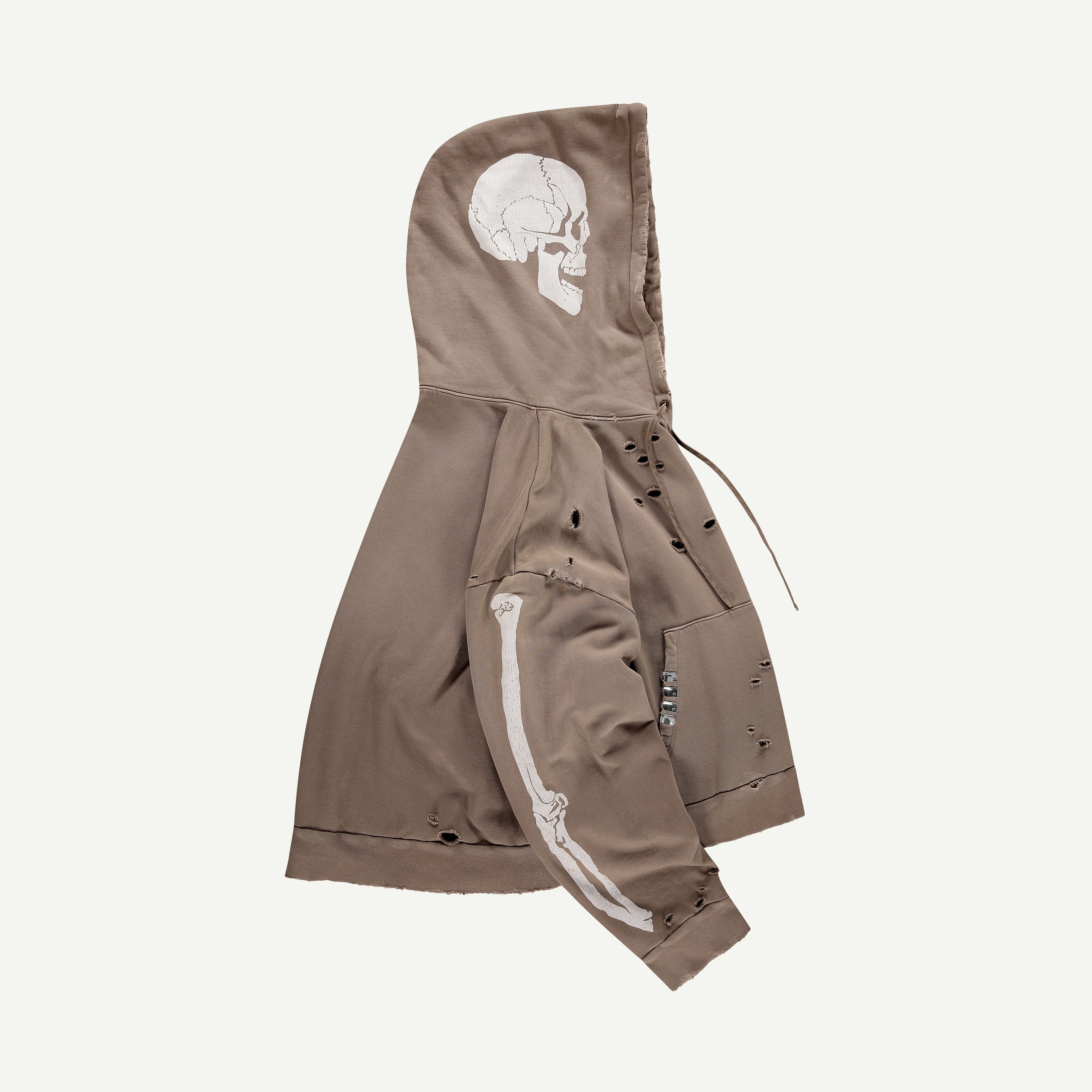 SKELETON SWEATSHIRT IN BROWN