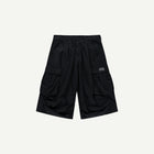 OVERSIZED CARGO SHORTS IN BLACK
