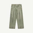 BOX PLEAT JEANS IN GREEN