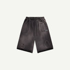THRASHED SWEAT SHORTS IN BLACK