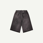 THRASHED SWEAT SHORTS IN BLACK
