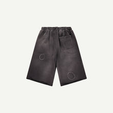 THRASHED SWEAT SHORTS IN BLACK
