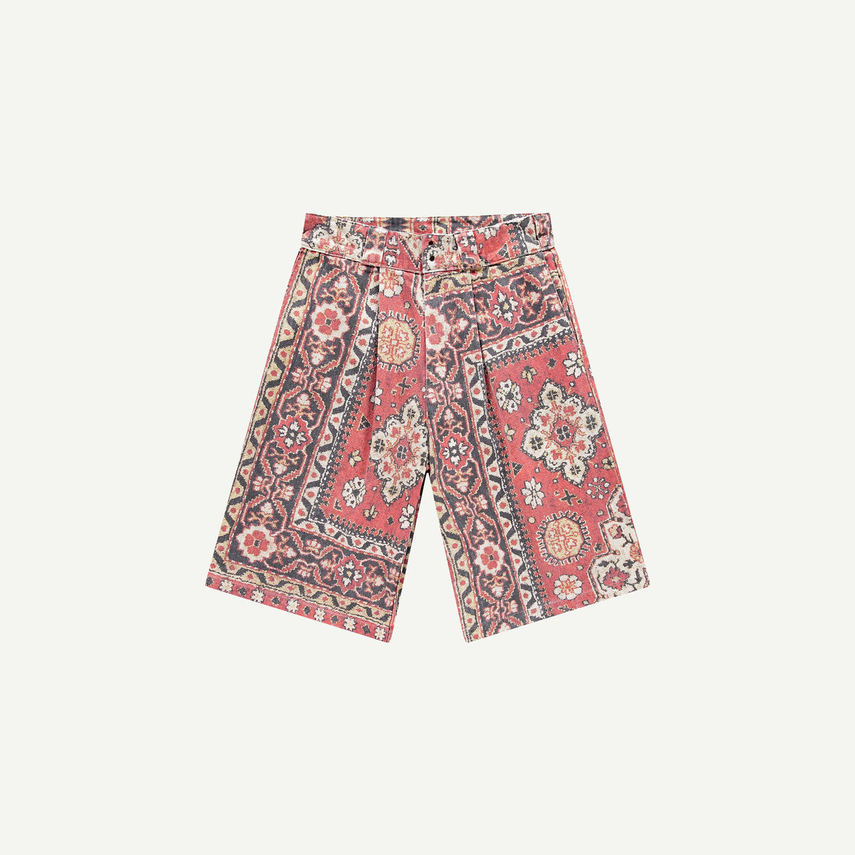 PERSIAN RUG PLEAT FRONT SHORTS