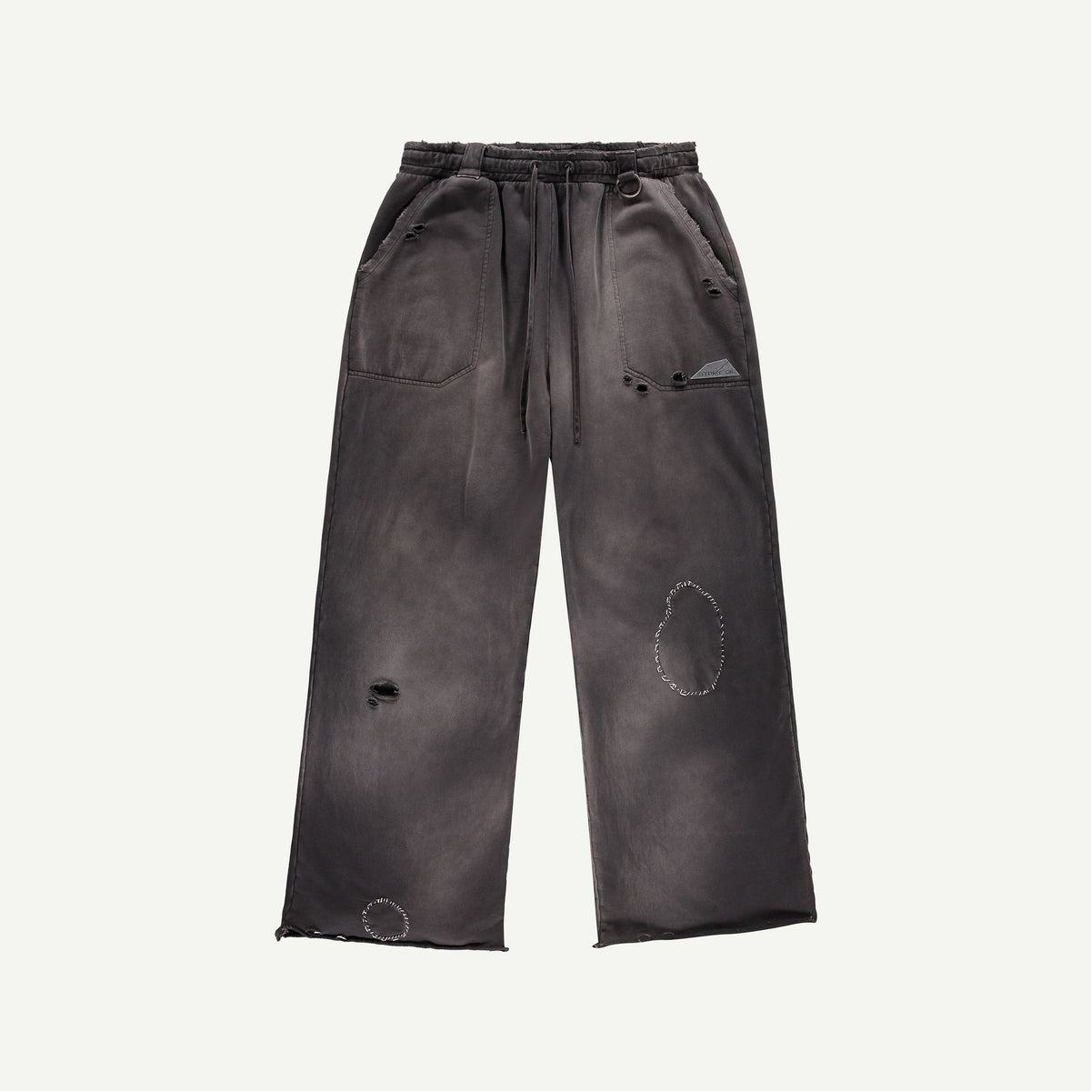 THRASHED SWEATPANTS IN BLACK