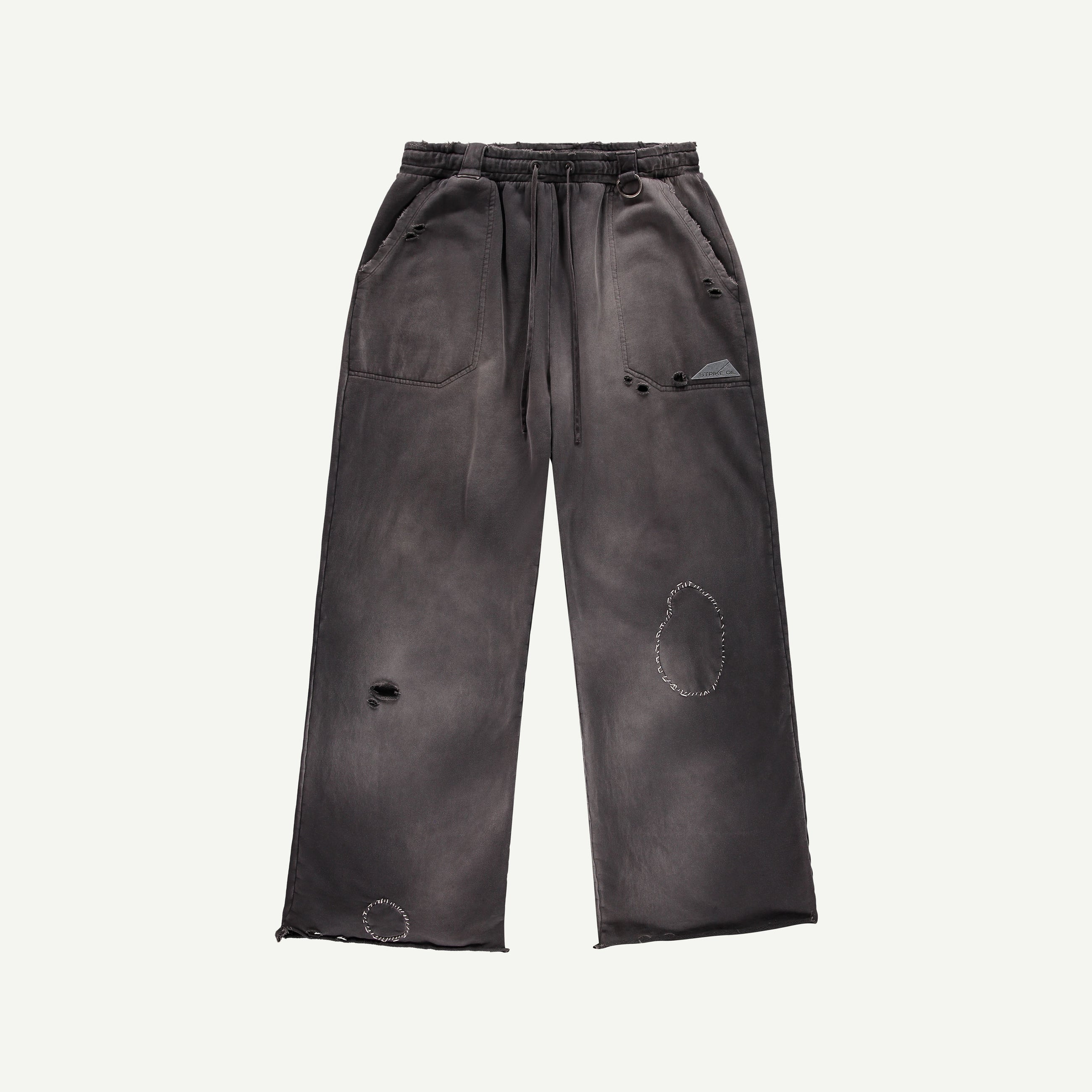 THRASHED SWEATPANTS IN BLACK