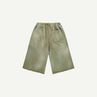 THRASHED SWEAT SHORTS IN GREEN