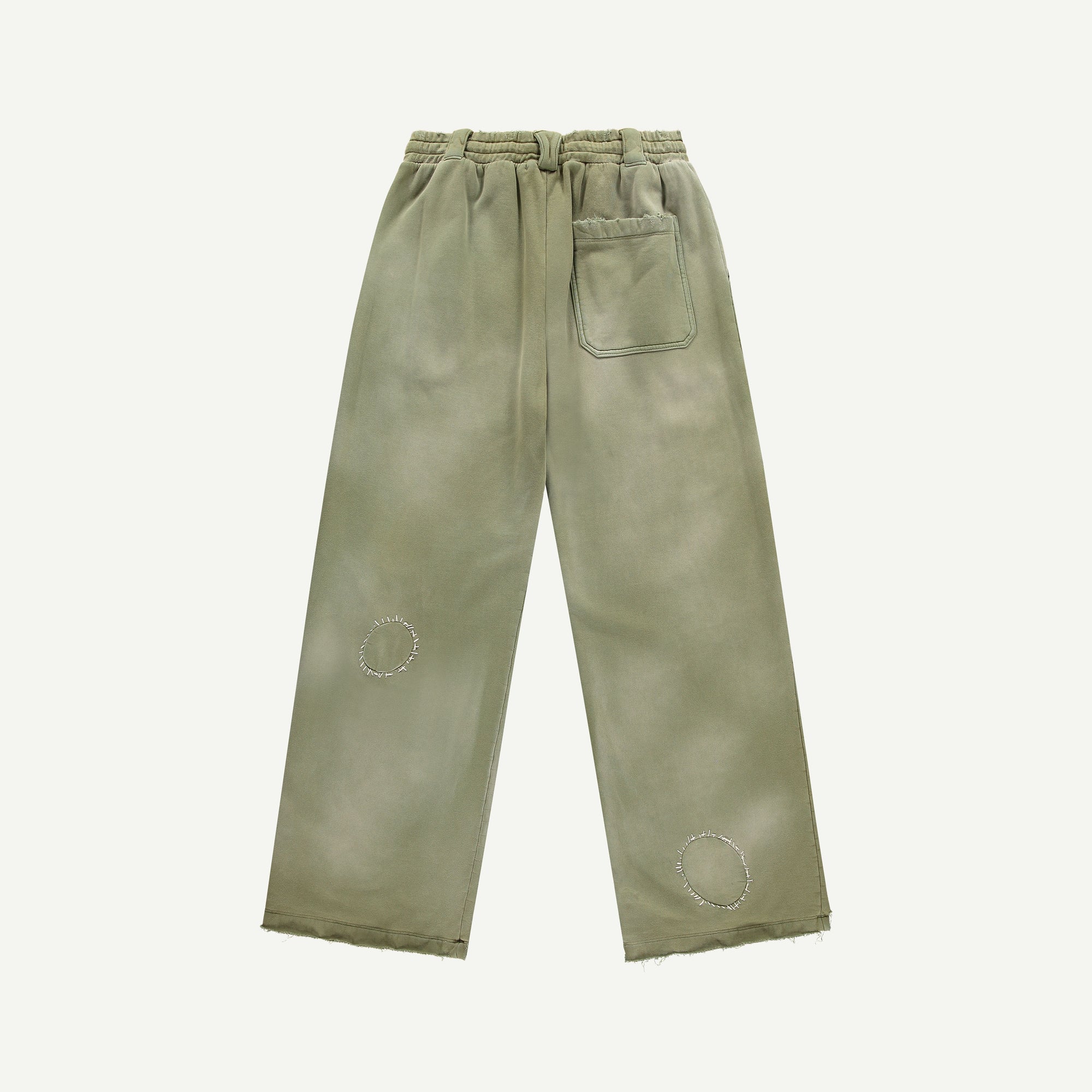 THRASHED SWEATPANTS IN GREEN