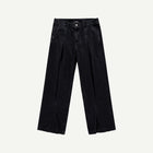 BOX PLEAT JEANS IN BLACK
