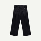 BOX PLEAT JEANS IN BLACK