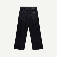 BOX PLEAT JEANS IN BLACK