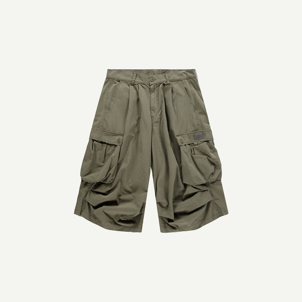 OVERSIZED CARGO SHORTS IN GREEN