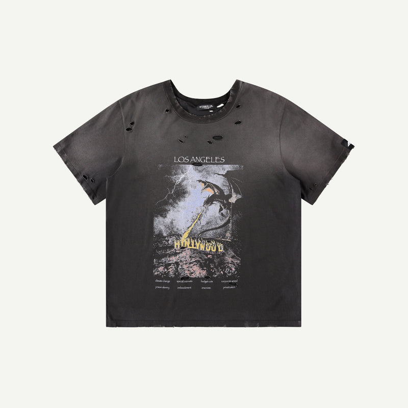 HOLLYWOOD BURNING TEE