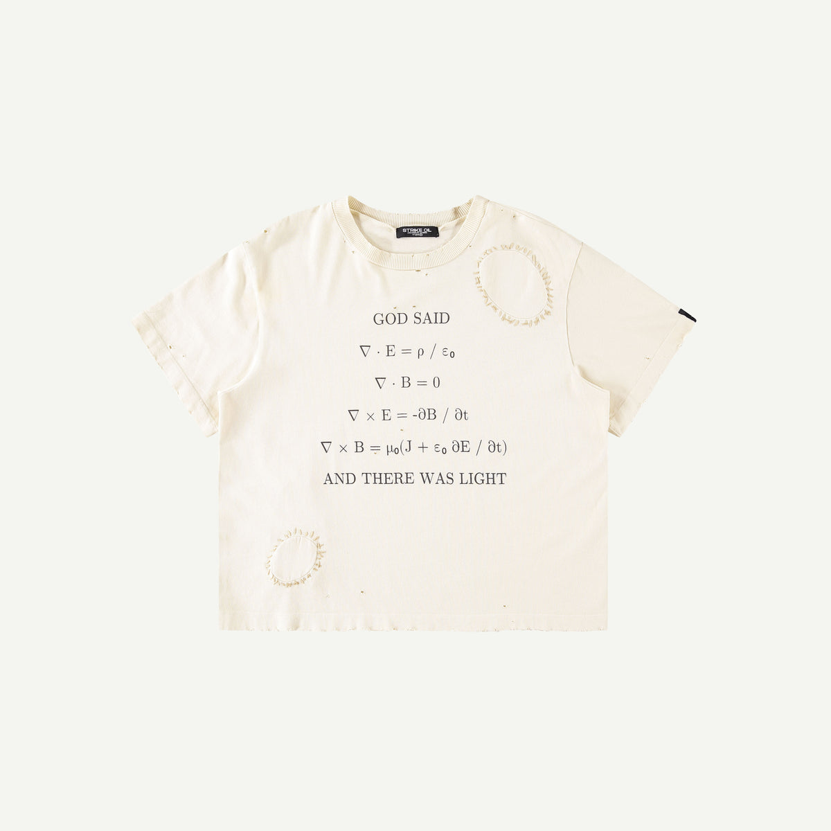 LET THERE BE LIGHT TEE IN CREAM