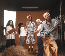 COW PRINT LOOSE FIT SHORTS