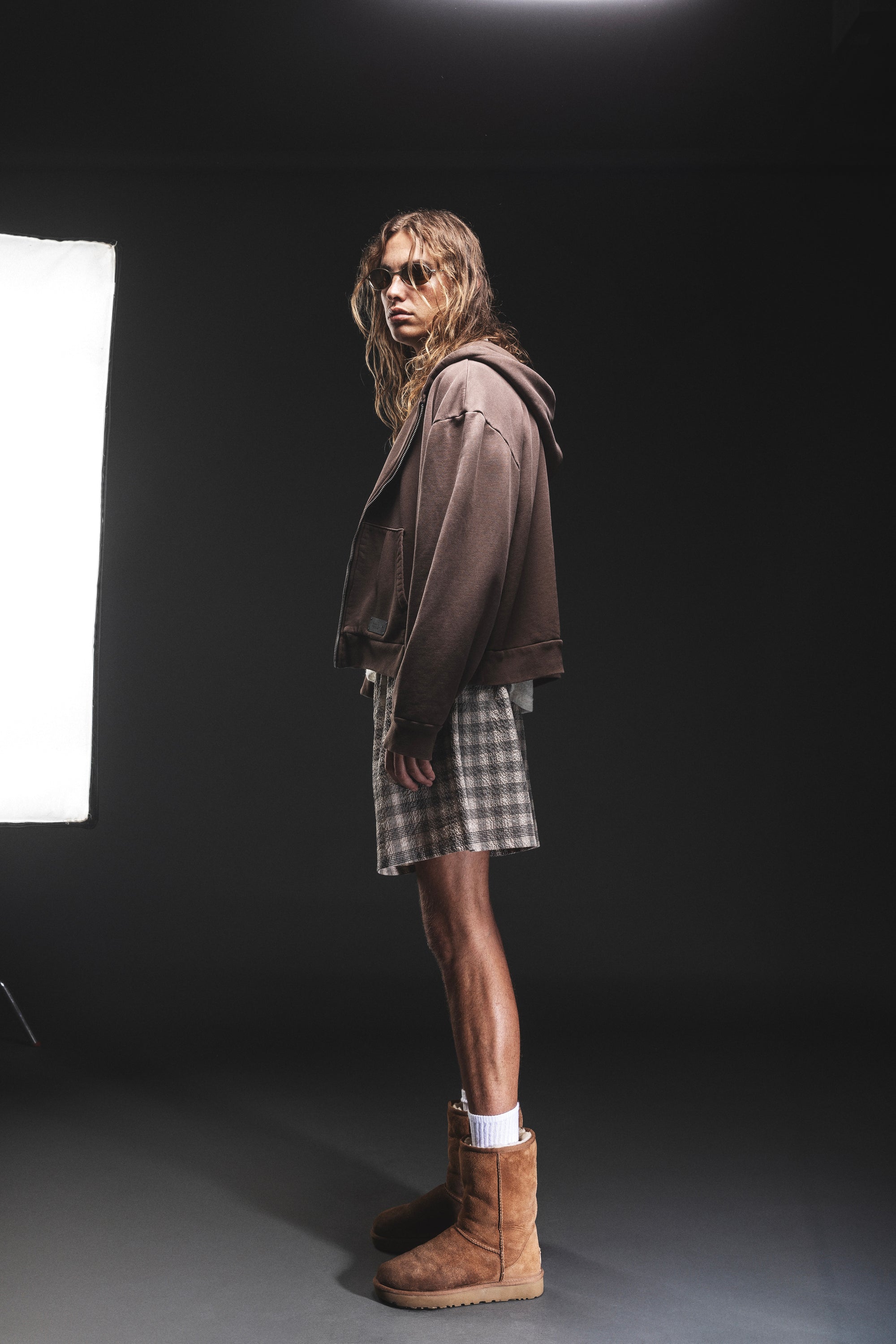 LARGE PLAID SEERSUCKER BOXERS