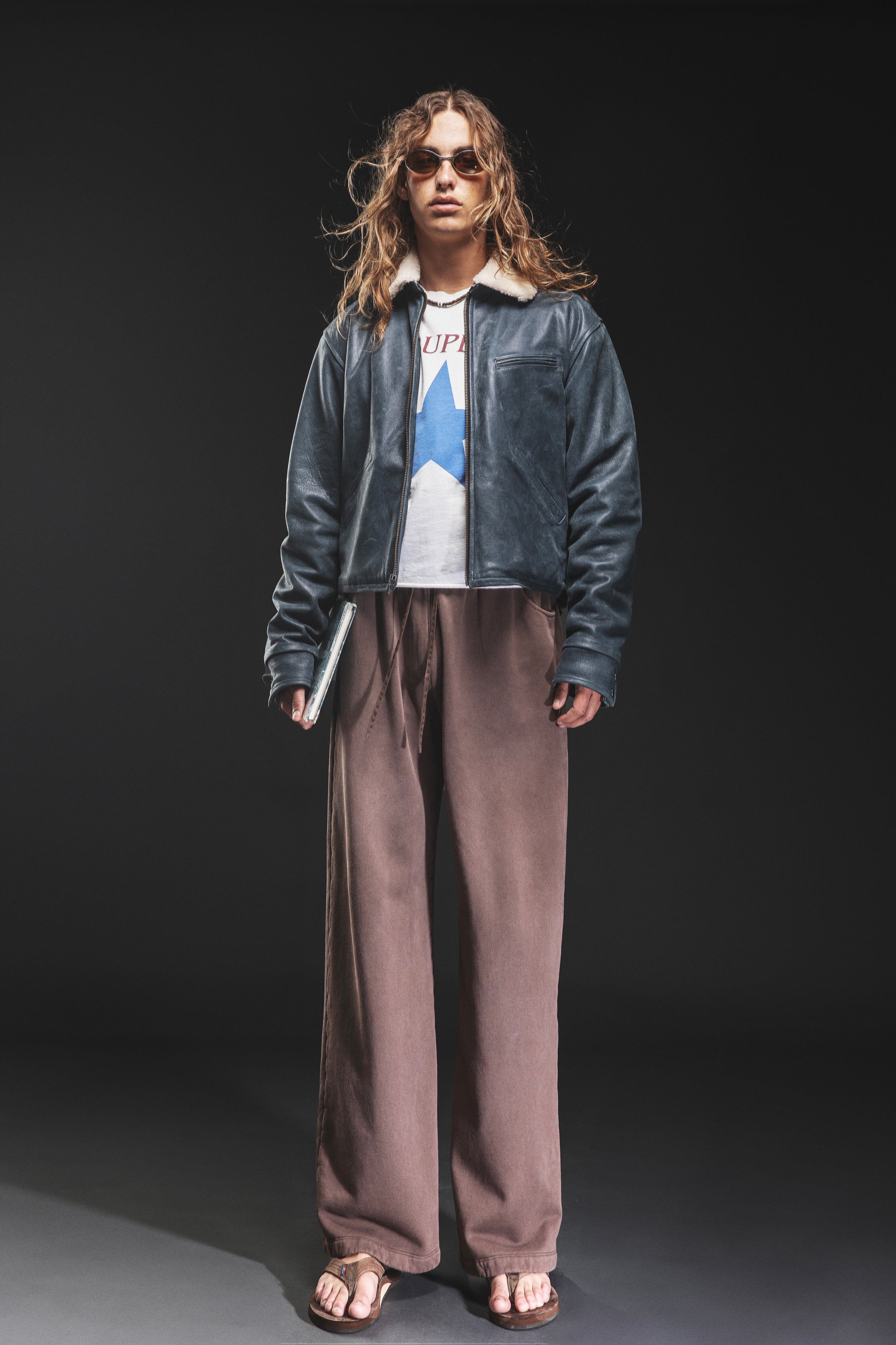 FADED BROWN SWEATPANTS