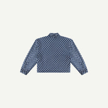 CHECKERED DENIM MECHANIC JACKET