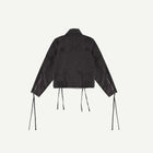 DENIM FRINGE MOTO JACKET