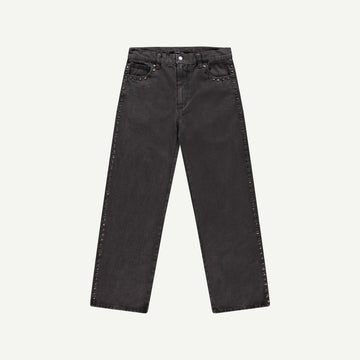 CHARCOAL RIVETED JEANS