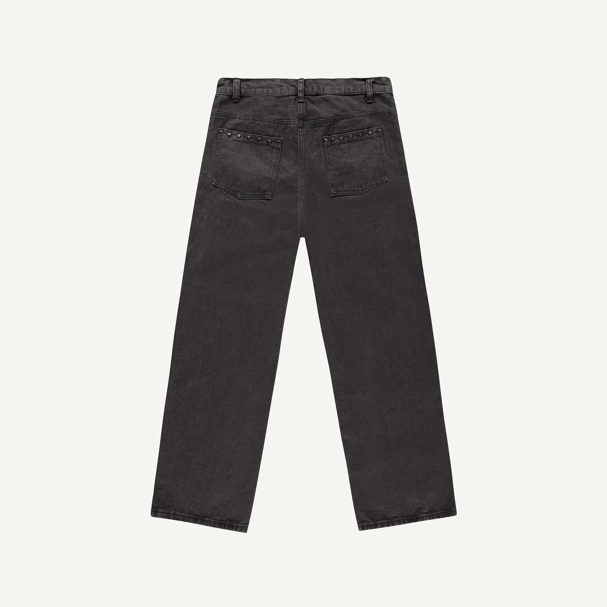 CHARCOAL RIVETED JEANS